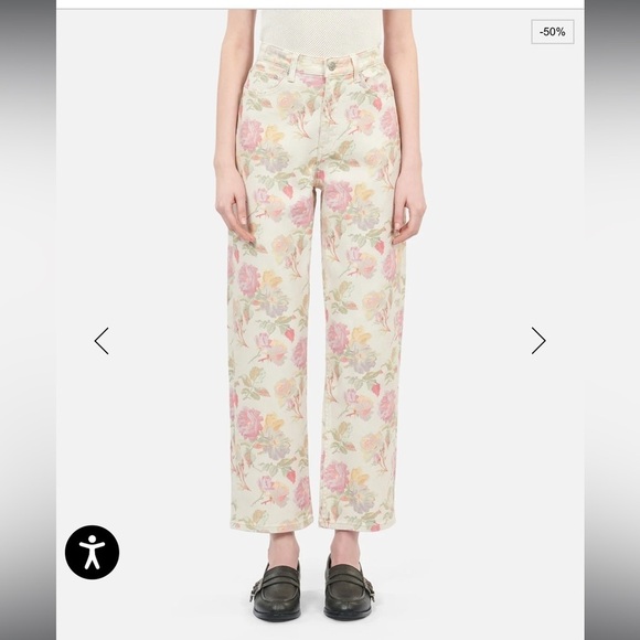 The Kooples- Ankle Jeans - Floral Jeans - Picture 10 of 14